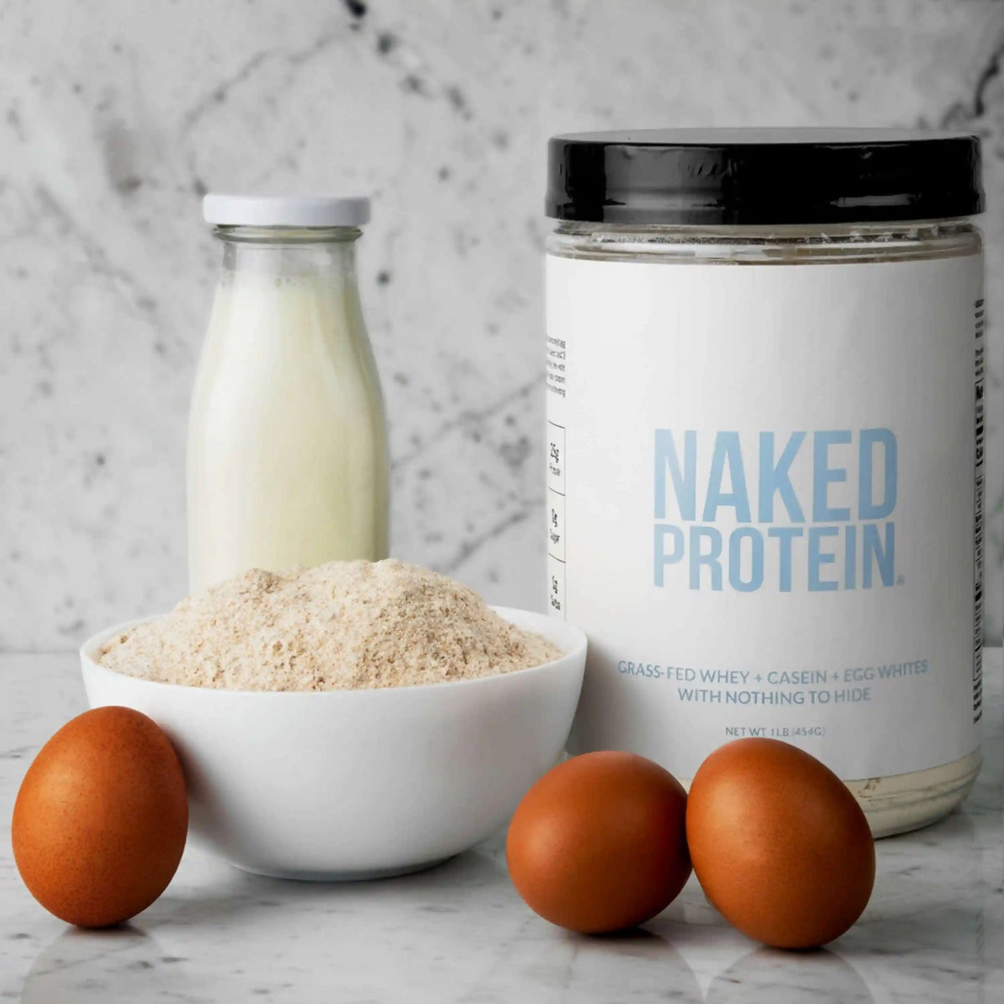 Protein Powder Blend - 3LB Egg, Whey & Casein Protein Blend | Naked Protein - 3LB