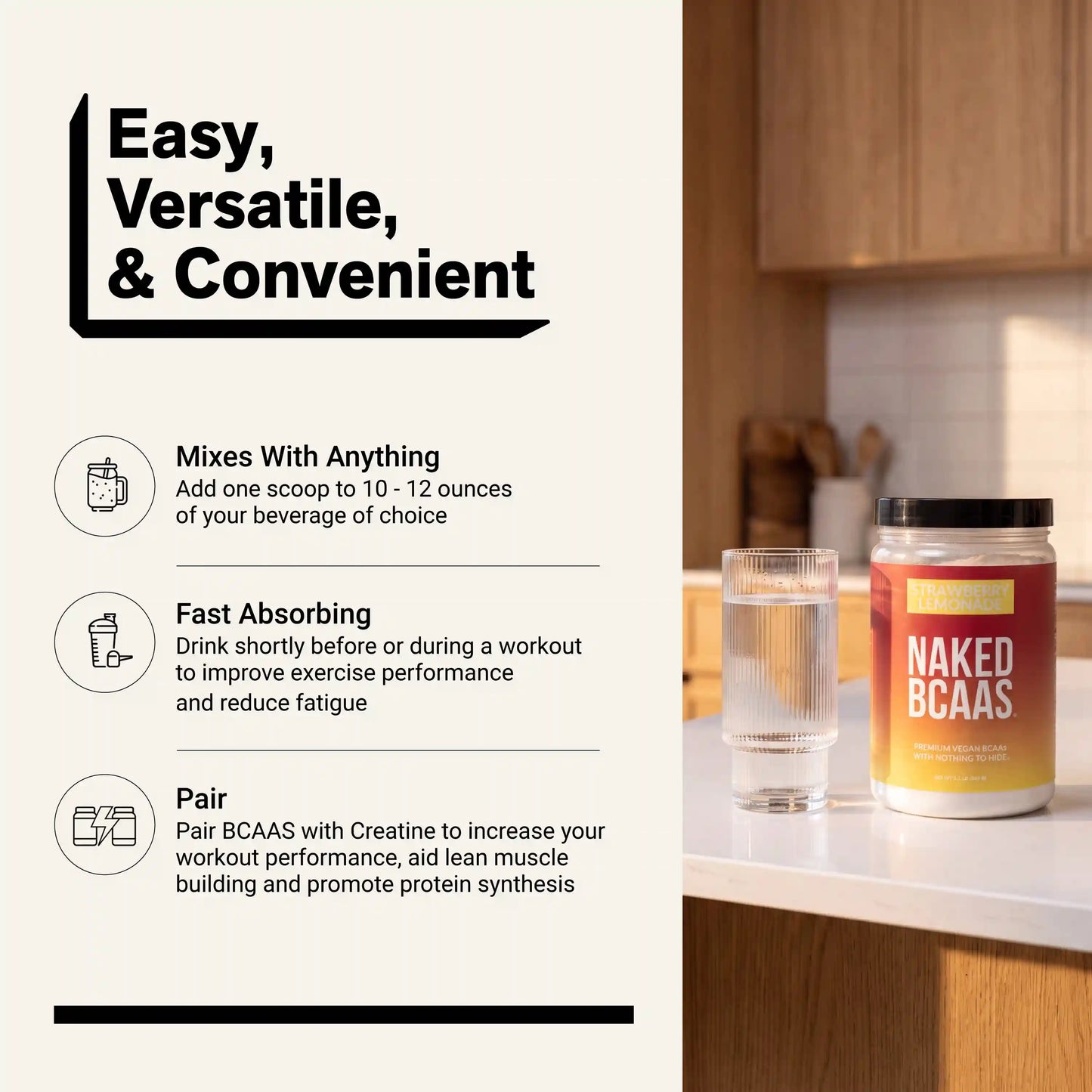 Cherry Lime Branched Chain Amino Acids | Naked BCAAs - 34 Servings