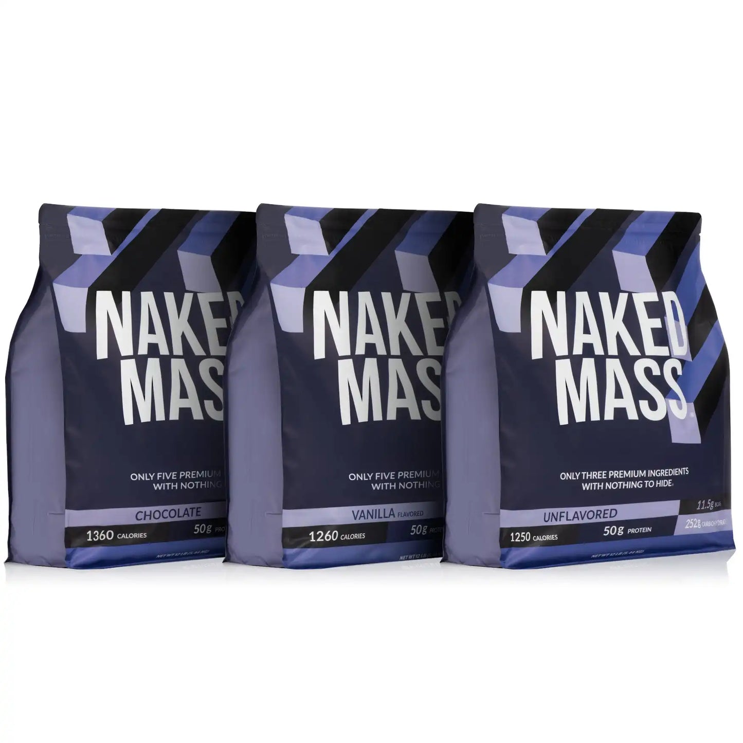 Chocolate Mass Gainer Protein Supplement | Naked Chocolate Mass - 12LB
