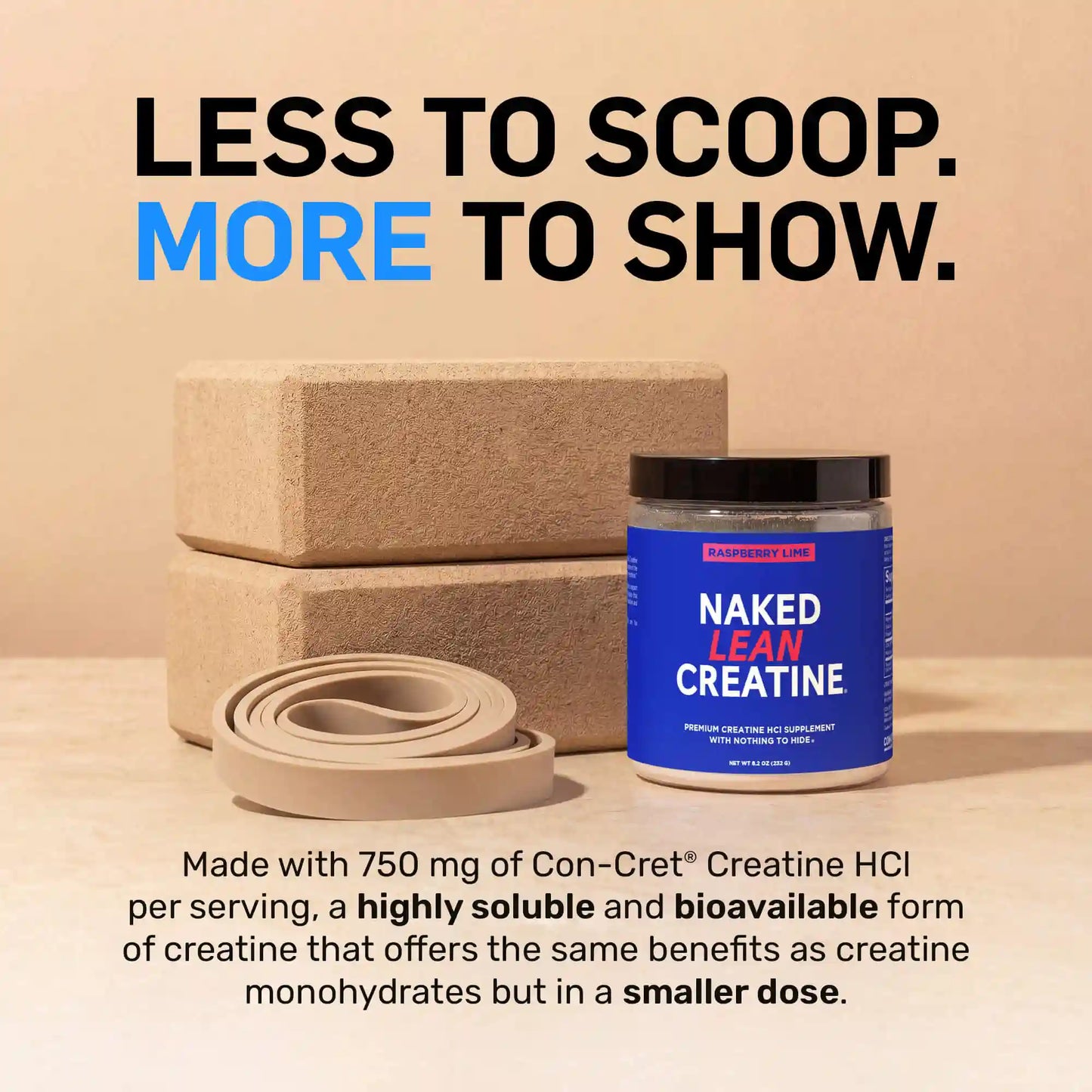 Raspberry Lime Creatine HCl Powder | Naked Lean Creatine - 231g