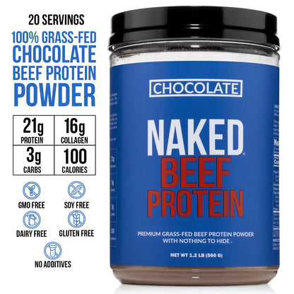Chocolate Beef Protein Powder | Naked Chocolate Beef Protein - 1.2LB