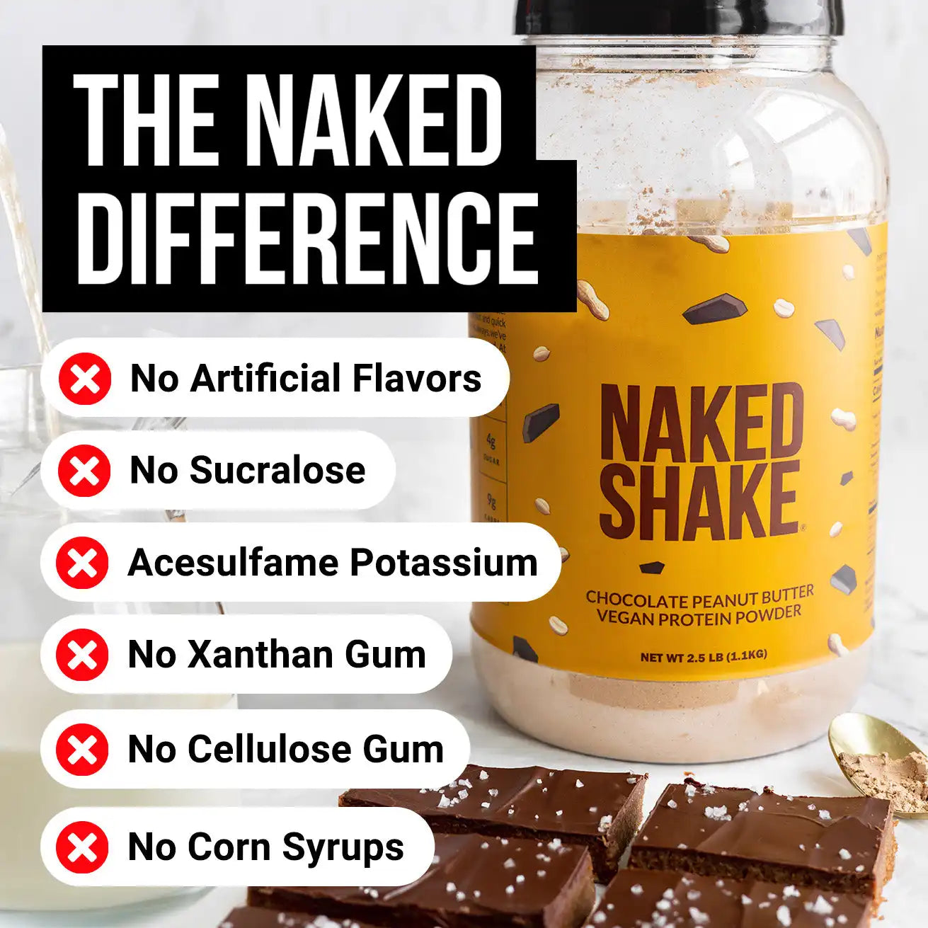 Chocolate PB Protein Shake | Naked Shake - 30 Servings
