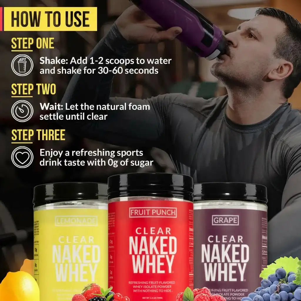 Fruit Punch Whey Protein Isolate | Clear Naked Whey
