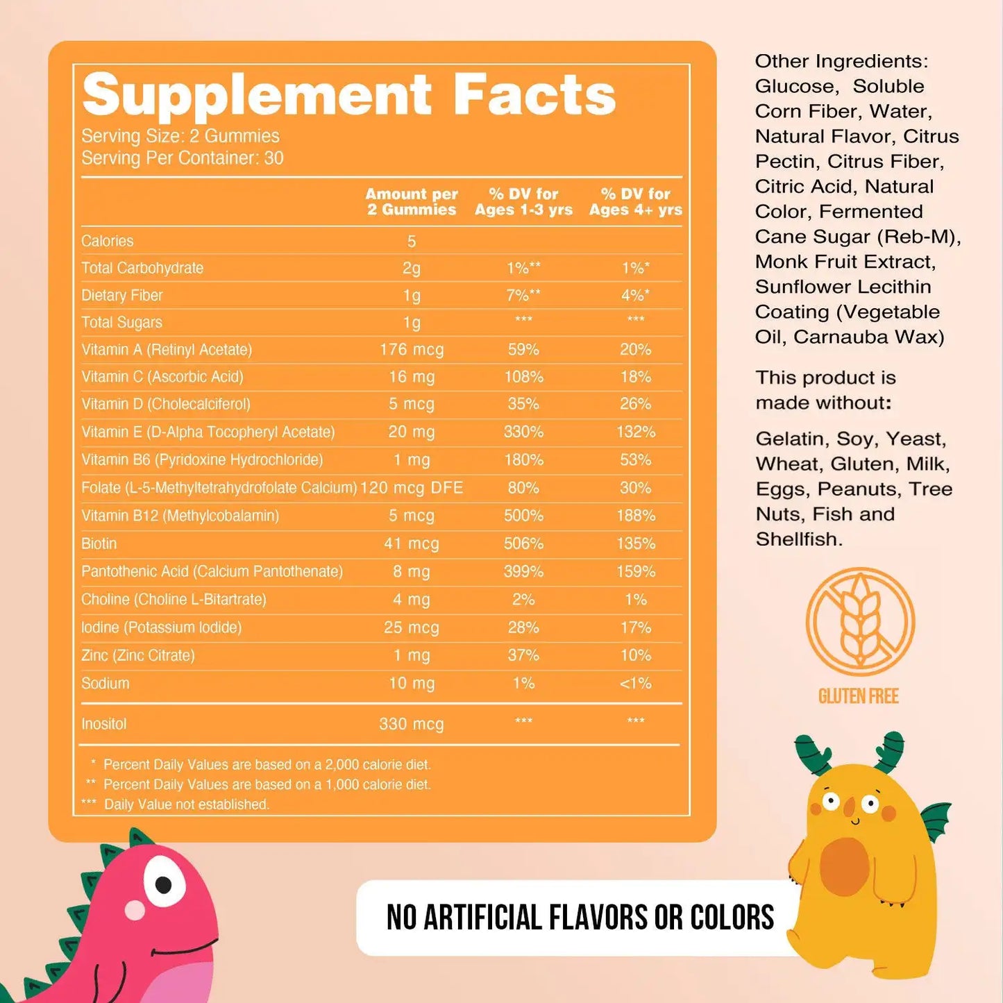 Kids Multivitamin Gummies | 60 Fruit Gummies