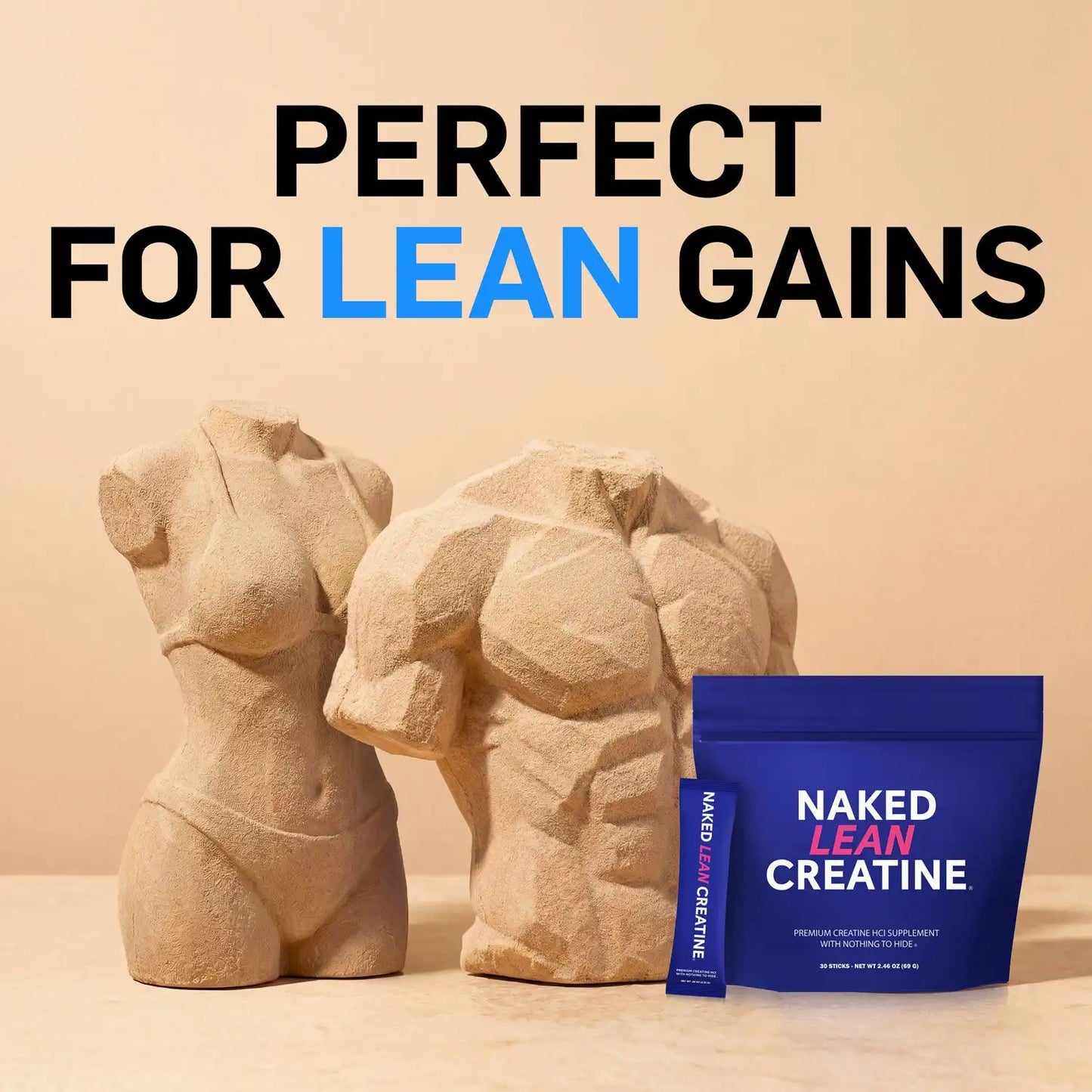 Creatine HCl Travel Packets | Naked Lean Creatine - 30 Servings