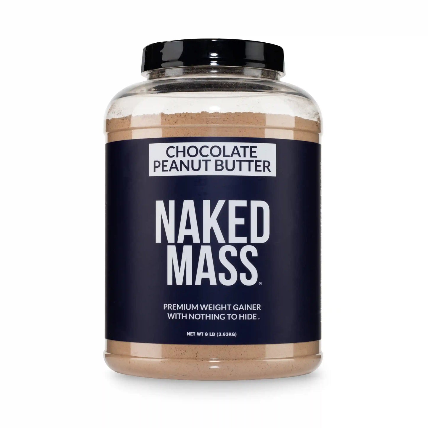 Chocolate Peanut Butter Mass Gainer Protein Supplement | Naked Mass - 8LB