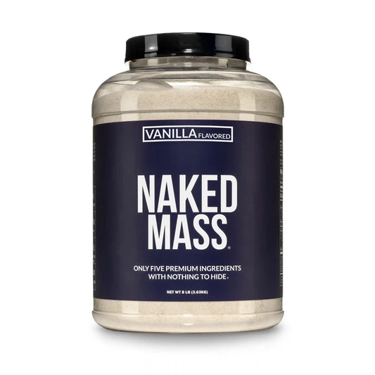 Vanilla Mass Gainer Protein Supplement | Naked Vanilla Mass - 8LB