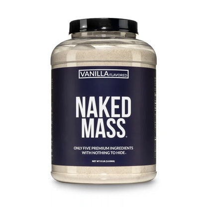 Vanilla Mass Gainer Protein Supplement | Naked Vanilla Mass - 8LB