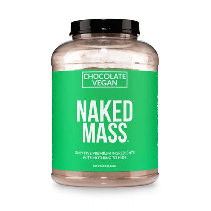 Chocolate Vegan Mass Gainer Supplement | Naked Vegan Mass - 8LB