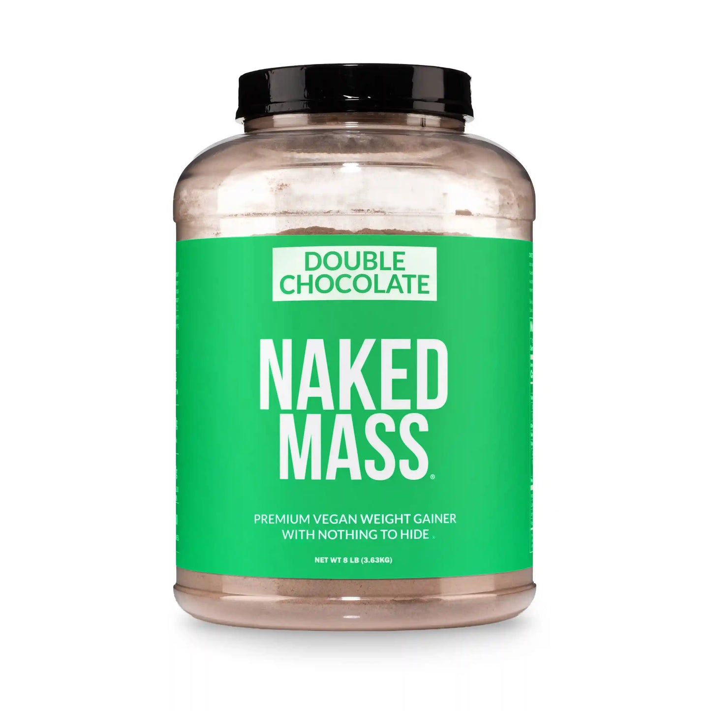 Double Chocolate Vegan Mass Gainer Supplement | Naked Vegan Mass - 8LB