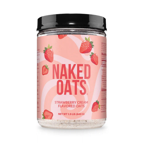 Strawberry Cream Protein Oats | Naked Oats