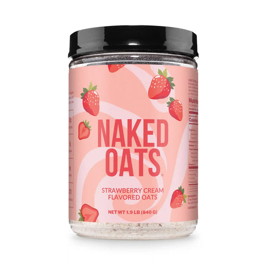 Strawberry Cream Protein Oats | Naked Oats