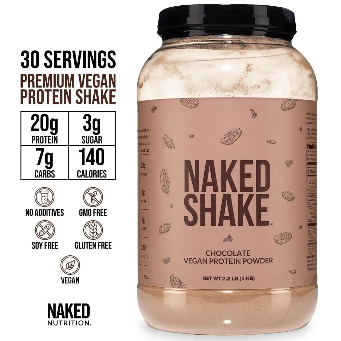 Chocolate Protein Shake | Naked Shake - 30 Servings