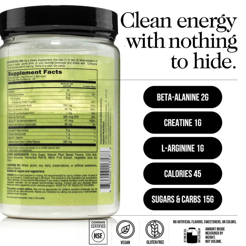 Watermelon Pre Workout Supplement | Naked Energy - 30 Servings