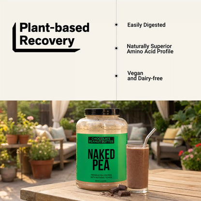 Chocolate Peanut Butter Pea Protein Powder | Naked Pea - 5LB