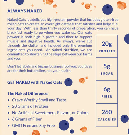 Blueberry Cobbler Protein Oats | Naked Oats