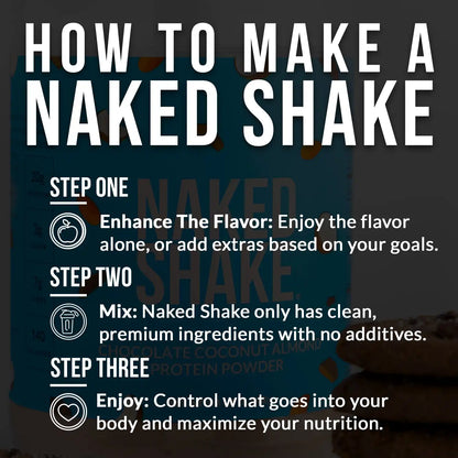 Chocolate Coconut Almond Protein Shake | Naked Shake - 30 Servings