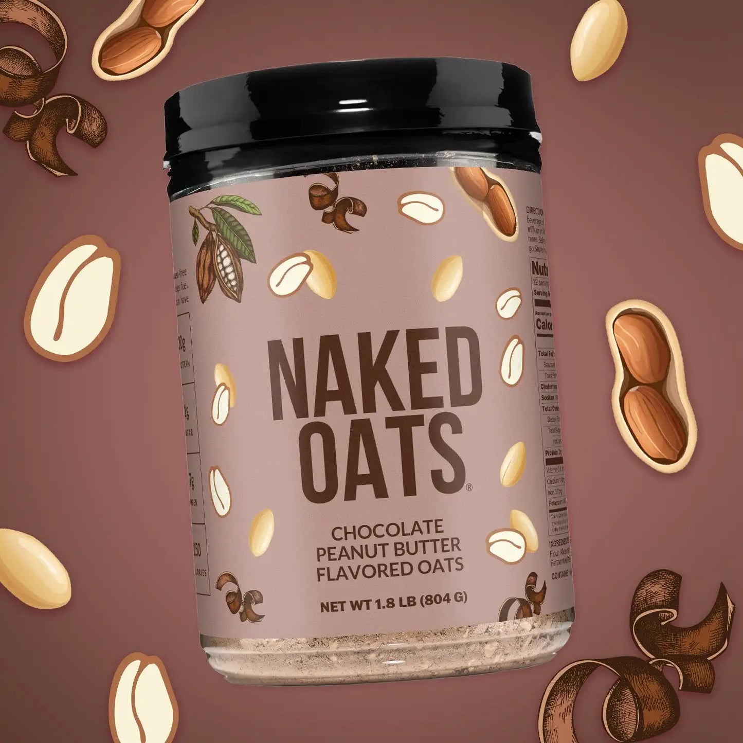 Chocolate Peanut Butter Protein Oats | Naked Oats