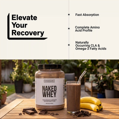 Chocolate Whey Protein Powder | Naked Chocolate Whey - 2LB