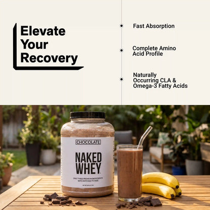 Chocolate Whey Protein Powder | Naked Chocolate Whey - 5LB