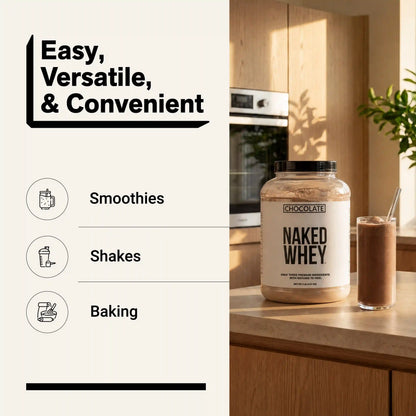 Chocolate Whey Protein Powder | Naked Chocolate Whey - 5LB