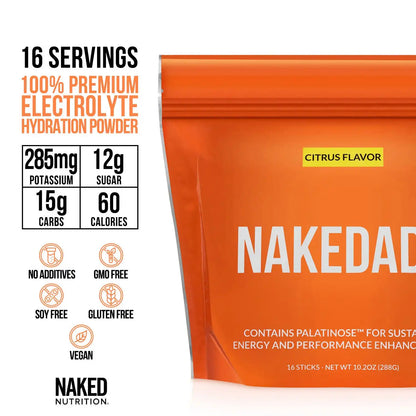 Citrus Electrolytes Powder Packets | Nakedade