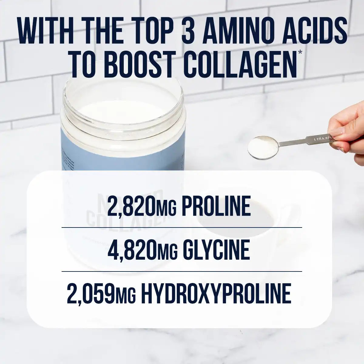 Vanilla Collagen Peptides with Hyaluronic Acid | Naked Collagen Advanced - 1.3 LB