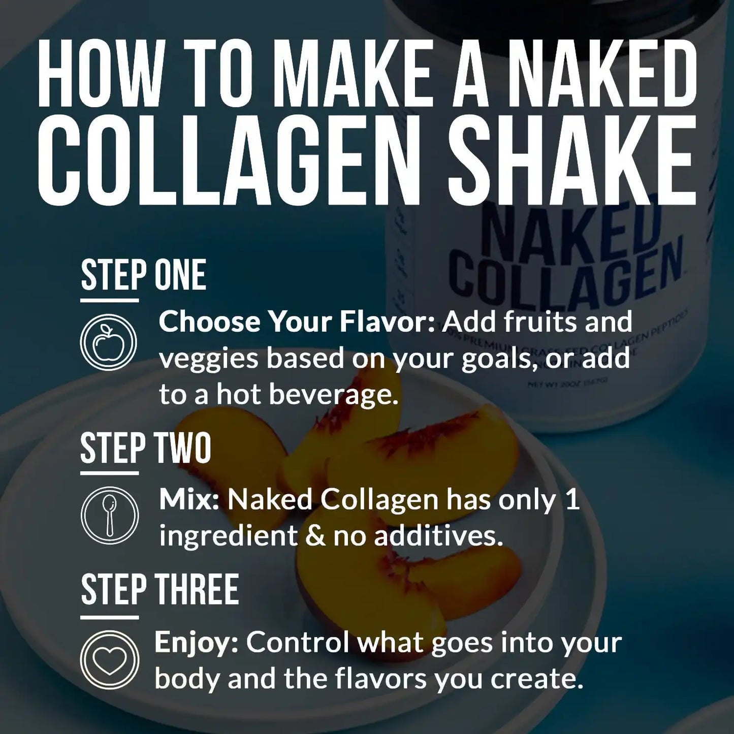 Chocolate Collagen Peptides with Hyaluronic Acid | Naked Collagen Advanced - 1.3 LB