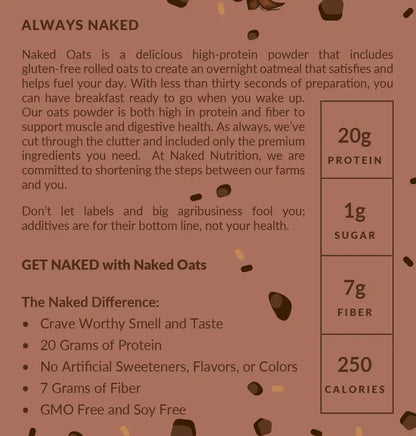 Double Chocolate Protein Oats | Naked Oats