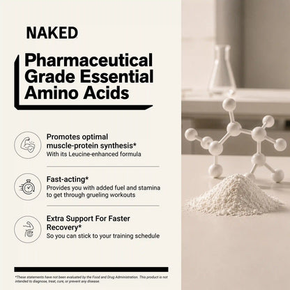 Strawberry Lemonade Essential Amino Acids Supplement | Naked EAAs - 26 Servings