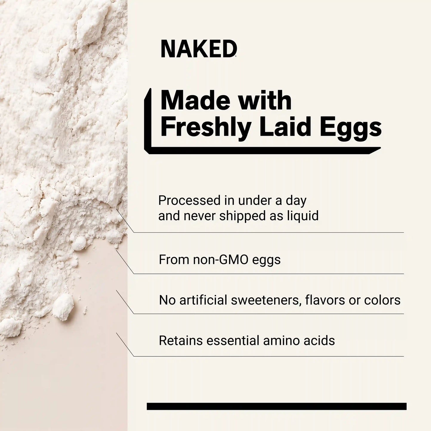 Egg White Protein Powder | Naked Egg - 3LB