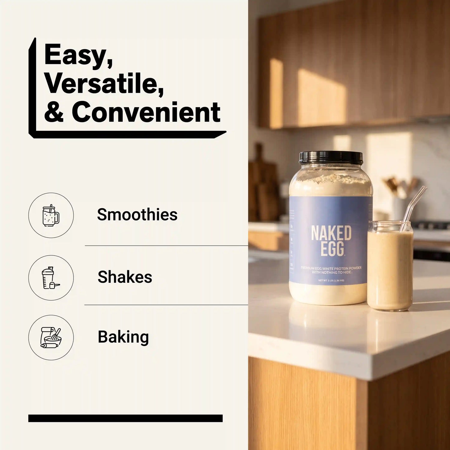 Egg White Protein Powder | Naked Egg - 3LB