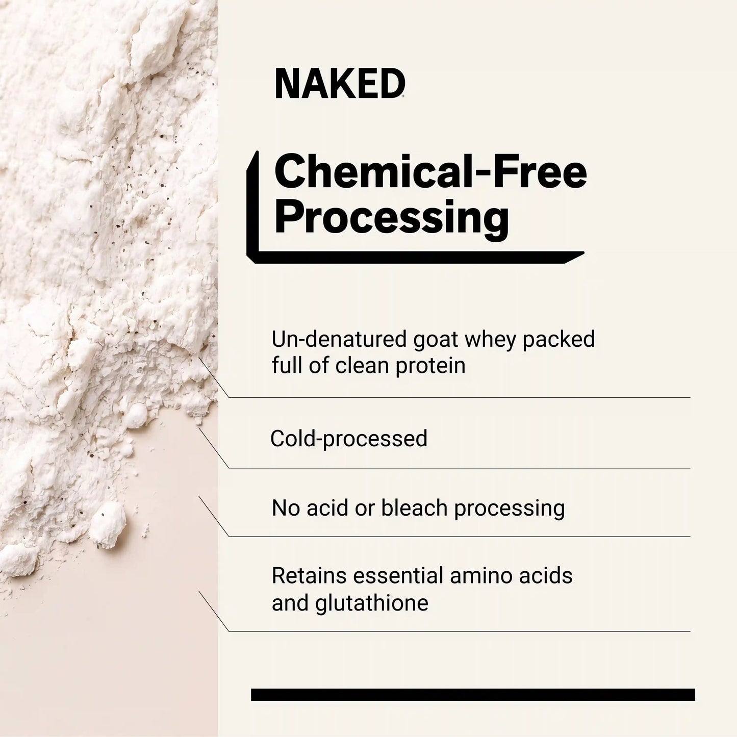 Vanilla Goat Whey Protein Powder | Naked Goat - 2lb