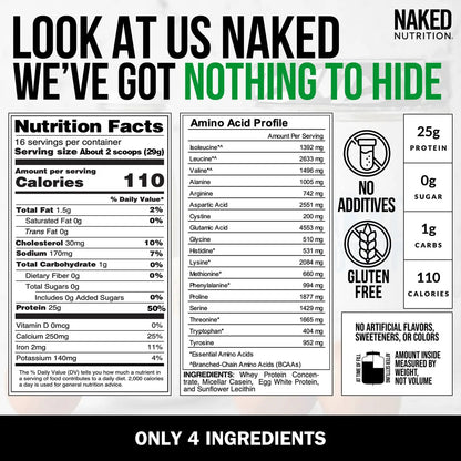 Protein Powder Blend - 1LB Egg, Whey & Casein Protein Blend | Naked Protein - 1lb