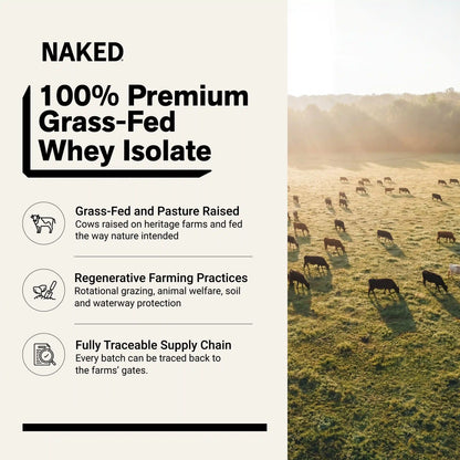 Grass Fed Whey Isolate Protein Powder | Naked Whey Isolate - 2LB