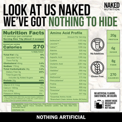 Green Apple Cinnamon Protein Oats | Naked Oats