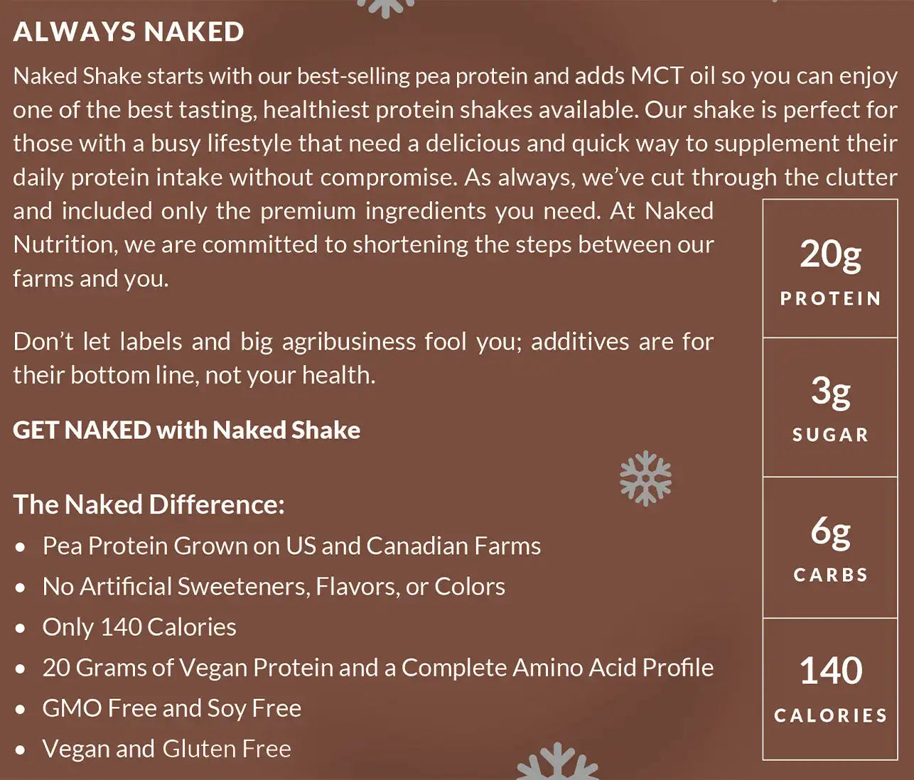 Hot Cocoa Protein Shake | Naked Shake - 30 Servings