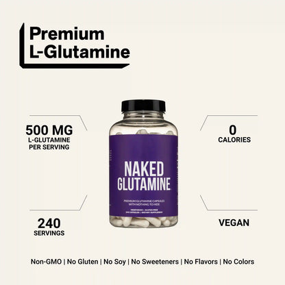 Glutamine Capsules | Naked Glutamine