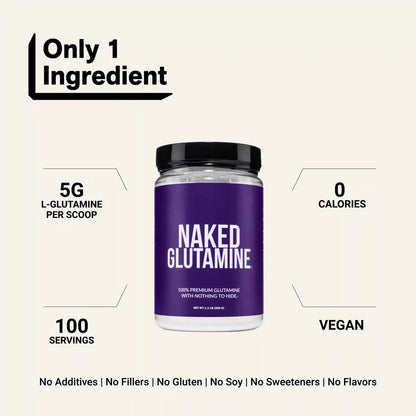 Glutamine Powder | Naked Glutamine 500g