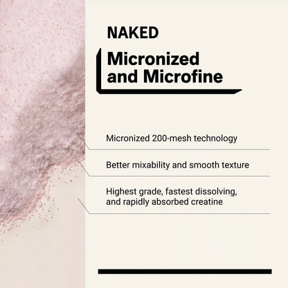 Strawberry Creatine Monohydrate Powder | Naked Creatine - 1.1LB