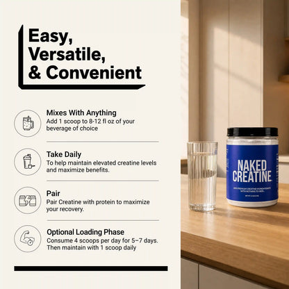 Creatine Monohydrate Powder | Naked Creatine - 2.2LB