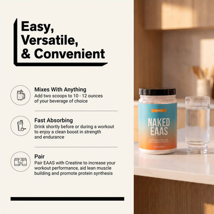 Mango Essential Amino Acids Supplement | Naked EAAs - 26 Servings