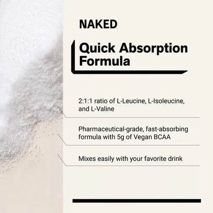 Branched Chain Amino Acids | Naked BCAAs - 100 Servings