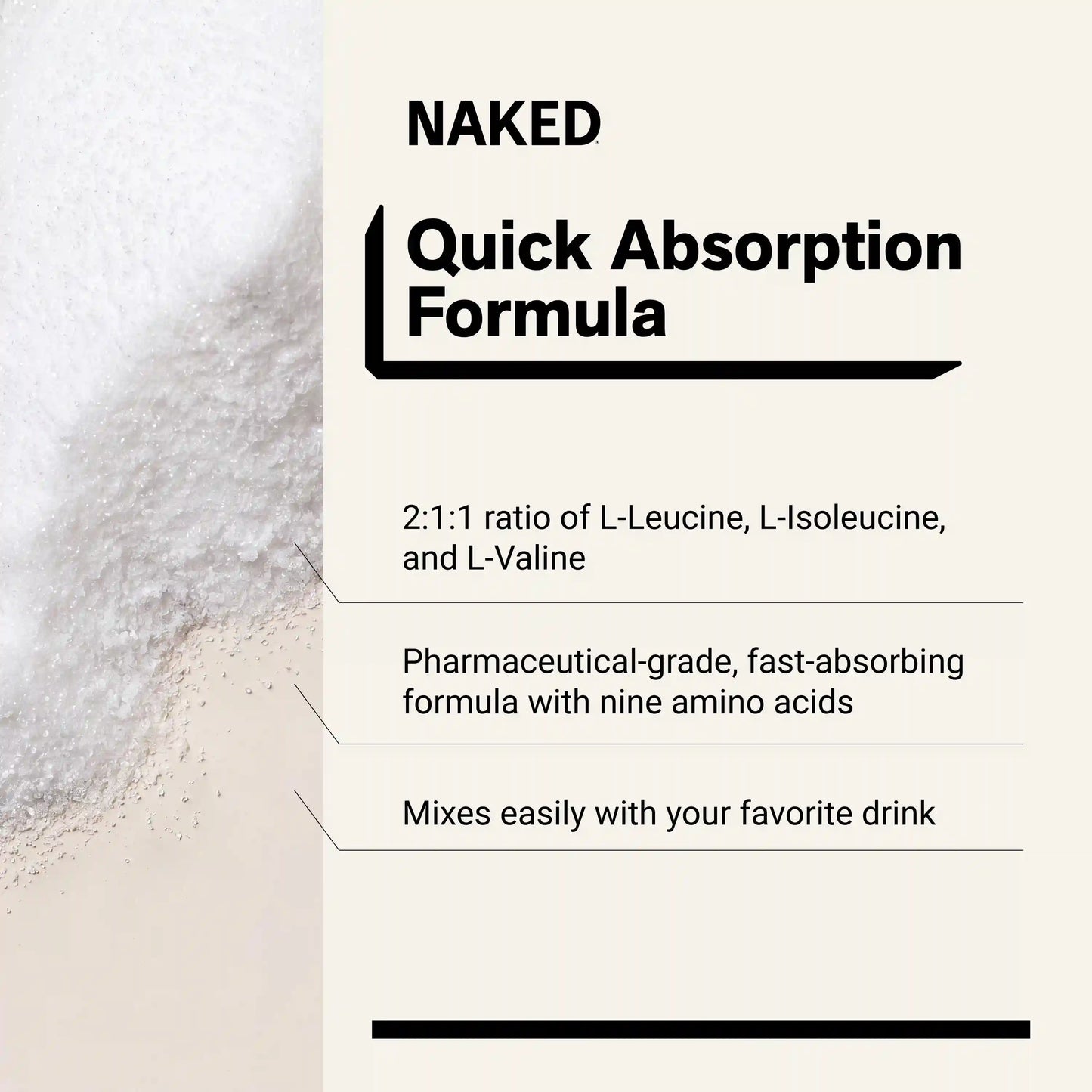 Strawberry Lemonade Essential Amino Acids Supplement | Naked EAAs - 26 Servings