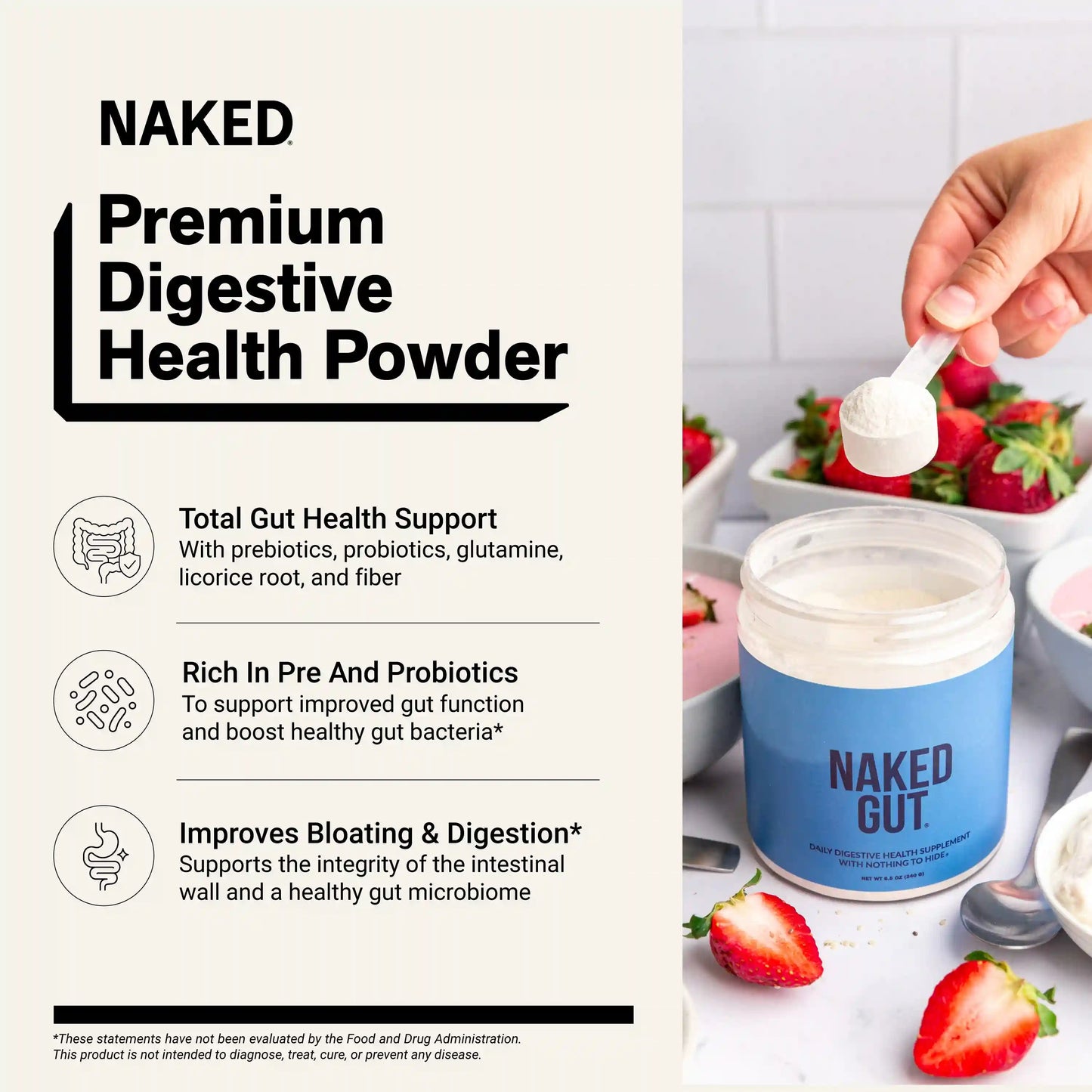 Gut Health Supplement | Naked Gut - 40 Servings