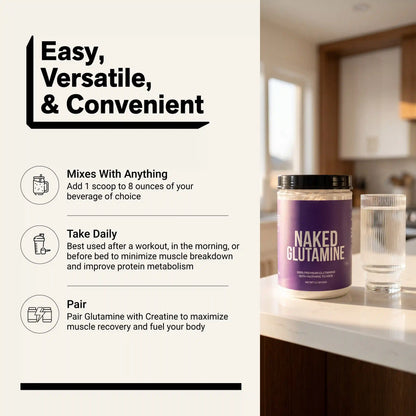 Glutamine Powder | Naked Glutamine 1KG