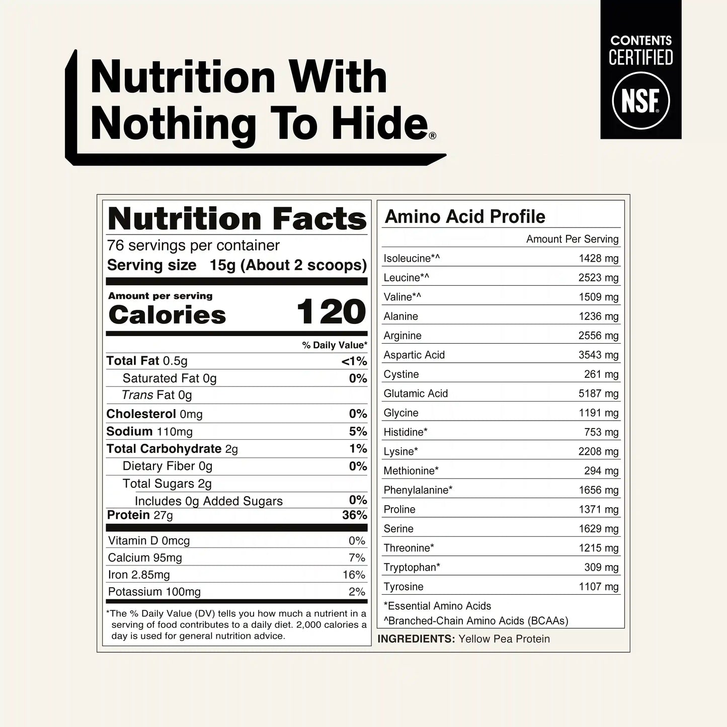Pea Protein Powder 1lb | Naked Pea - 1lb