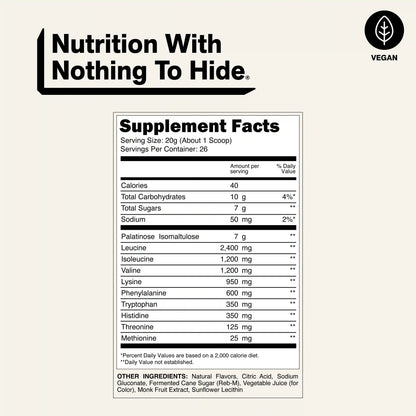 Strawberry Lemonade Essential Amino Acids Supplement | Naked EAAs - 26 Servings