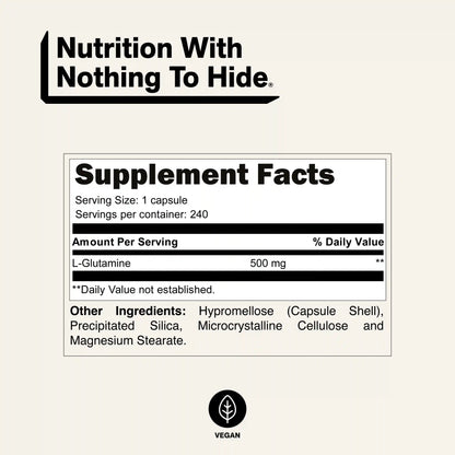 Glutamine Capsules | Naked Glutamine