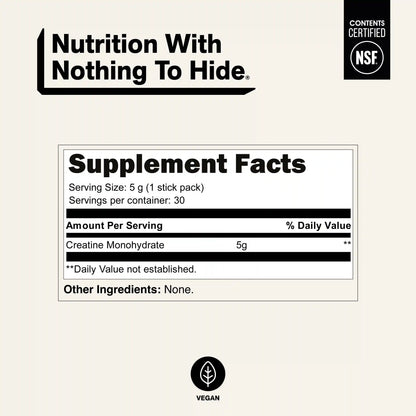 Creatine Travel Packets | Naked Creatine - 30 Servings
